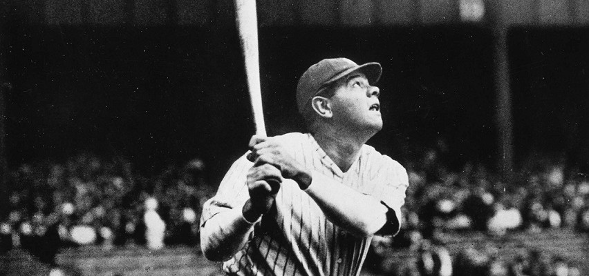 Babe Ruth Swinging